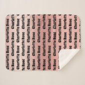 Personalisierter Name des Babys Sherpadecke (Vorderseite (Horizontal))