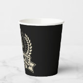 Personalisierter Name des Badminton-Spielers Racqu Pappbecher (Links)