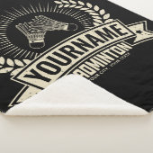 Personalisierter Name des Badminton-Spielers Racqu Sherpadecke (3/4)