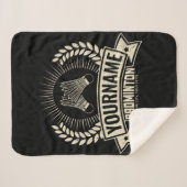 Personalisierter Name des Badminton-Spielers Racqu Sherpadecke (Vorderseite (Horizontal))