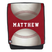 Personalisierter Name des Baseball-Sportdesigns Rucksack (Vorderseite)
