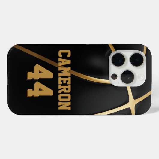 Personalisierter Name des Basketball-Handys Case-Mate iPhone Hülle (Rückseite (Horizontal))