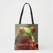 Personalisierter Name des Baumfrosches Tasche (Vorderseite)