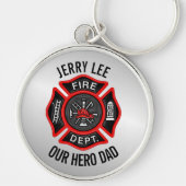 Personalisierter Name des benutzerdefinierten Fire Schlüsselanhänger (Vorne)