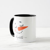Personalisierter Name des benutzerdefinierten Snow Tasse (Vorderseite Links)