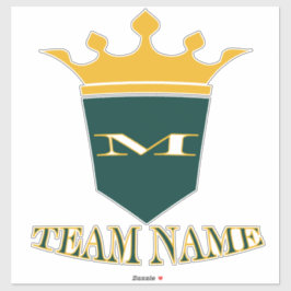 Personalisierter Name des benutzerdefinierten Team Aufkleber