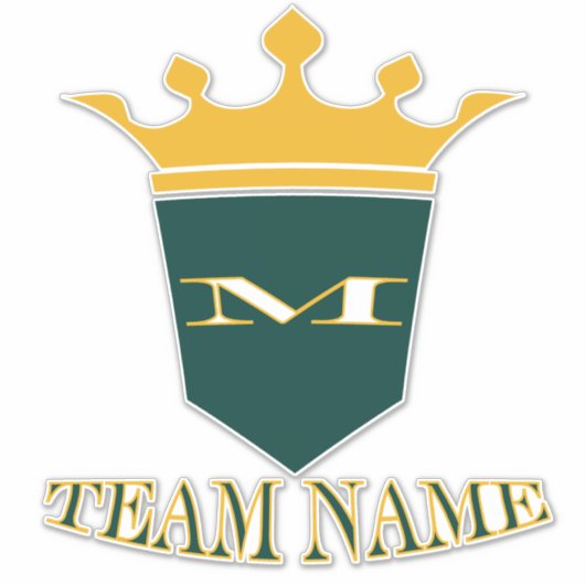 Personalisierter Name des benutzerdefinierten Team Aufkleber (Vorderseite)