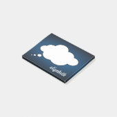 Personalisierter Name des Blackboard-Talks Post-it Klebezettel (angewinkelt)