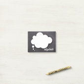Personalisierter Name des Blackboard-Talks Post-it Klebezettel (Auf Schreibtisch)
