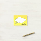 Personalisierter Name des Blackboard-Talks Post-it Klebezettel (Auf Schreibtisch)