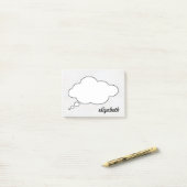 Personalisierter Name des Blackboard-Talks Post-it Klebezettel (Auf Schreibtisch)