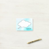 Personalisierter Name des Blackboard-Talks Post-it Klebezettel (Auf Schreibtisch)