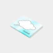 Personalisierter Name des Blackboard-Talks Post-it Klebezettel (angewinkelt)