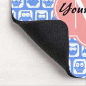 Personalisierter Name des Blauen Eukalyptotyps Mousepad (Ecke)