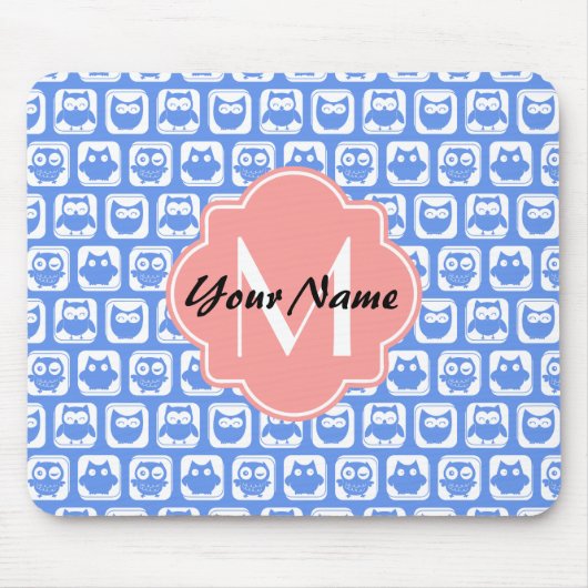 Personalisierter Name des Blauen Eukalyptotyps Mousepad (Vorne)
