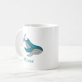 Personalisierter Name des Blauen Waldes Kaffeetasse (Vorderseite Links)