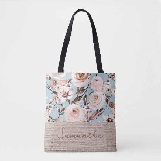 Personalisierter Name des Blumenwassers Tasche (Vorderseite)