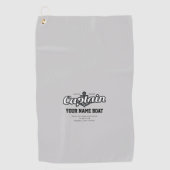 Personalisierter Name des Bootes Jahr und mehr Golfhandtuch (Vorderseite)