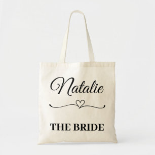 Personalisierter Name des Brautverheiratungsteams Tragetasche
