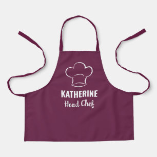 Personalisierter Name des Chefkochs Backen Kochen  Schürze