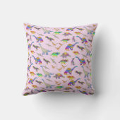 Personalisierter Name des Dinosauriers Kissen (Rückseite)