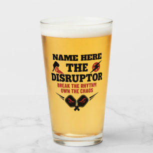 Personalisierter Name des DISRUPTOR-Chaos Glas