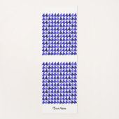 Personalisierter Name des Dreiecksmusters mit blau Yogamatte (Vorderseite)