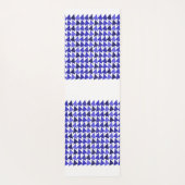 Personalisierter Name des Dreiecksmusters mit blau Yogamatte (Rückseite)