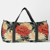 Personalisierter Name des eleganten Blumenmusters Duffle Bag (Vorderseite)