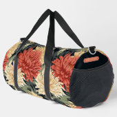 Personalisierter Name des eleganten Blumenmusters Duffle Bag (Rechte Ecke)