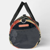 Personalisierter Name des eleganten Blumenmusters Duffle Bag (Rechts)