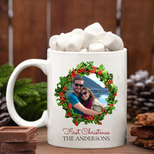 Personalisierter Name des ersten Fotos Kaffeetasse