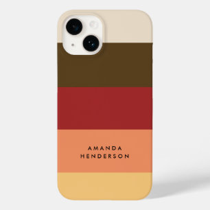 Personalisierter Name des Farbblocks für einen hor Case-Mate iPhone 14 Hülle