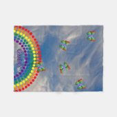 Personalisierter Name des Fleecedecke (Vorderseite (Horizontal))