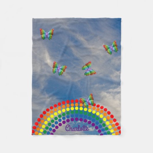 Personalisierter Name des Fleecedecke (Vorderseite)
