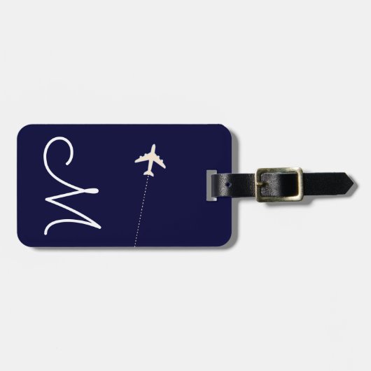 personalisierter Name des Flugzeugs und erster Nam Gepäckanhänger (Vorderseite horizontal)