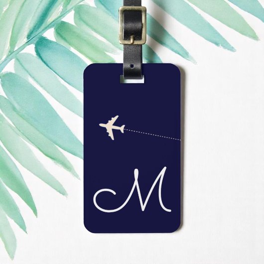 personalisierter Name des Flugzeugs und erster Nam Gepäckanhänger