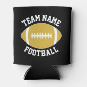 Personalisierter Name des Football-Teams Dosenkühler (Vorderseite)