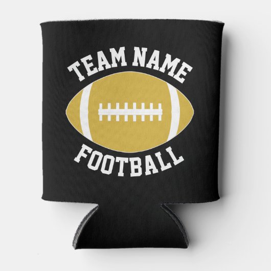 Personalisierter Name des Football-Teams Dosenkühler (Vorderseite)