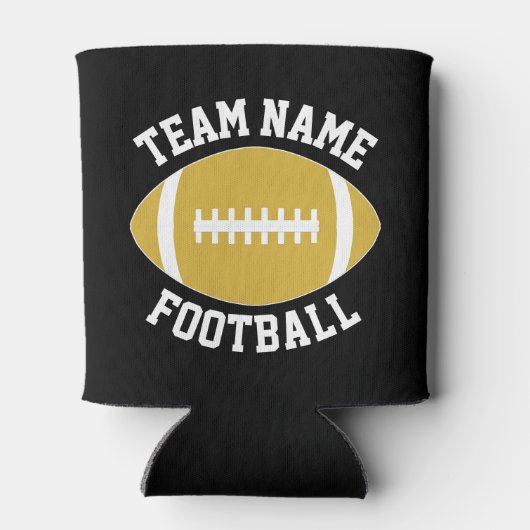 Personalisierter Name des Football-Teams Dosenkühler (Rückseite)