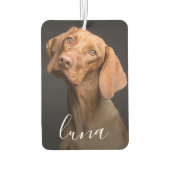 Personalisierter Name des Fotos Autolufterfrischer (Rückseite)