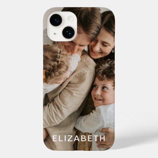 Personalisierter Name des Fotos Case-Mate iPhone Hülle (Rückseite)