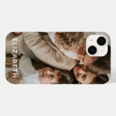 Personalisierter Name des Fotos Case-Mate iPhone Hülle (Rückseite (Horizontal))