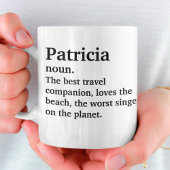 Personalisierter Name des Freundes mit sonniger De Kaffeetasse