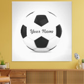 Personalisierter Name des Fußballballs Leinwanddruck (Insitu (Wohnzimmer))