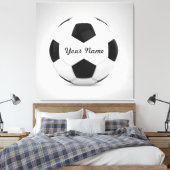 Personalisierter Name des Fußballballs Leinwanddruck (Insitu (Schlafzimmer))