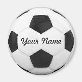 Personalisierter Name des Fußballballs Magnet (Vorne)