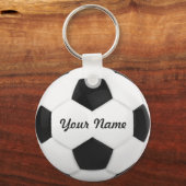 Personalisierter Name des Fußballballs Schlüsselanhänger (Vorderseite)