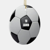 Personalisierter Name des Fußballs Ornament (Rechts)