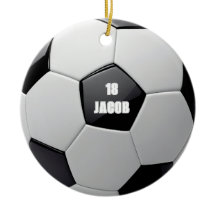Personalisierter Name des Fußballs Ornament